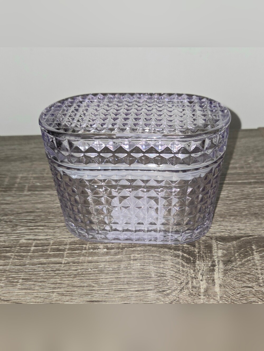Glass Trinket Box Purple Target Bullseye Playground Art Deco 2024